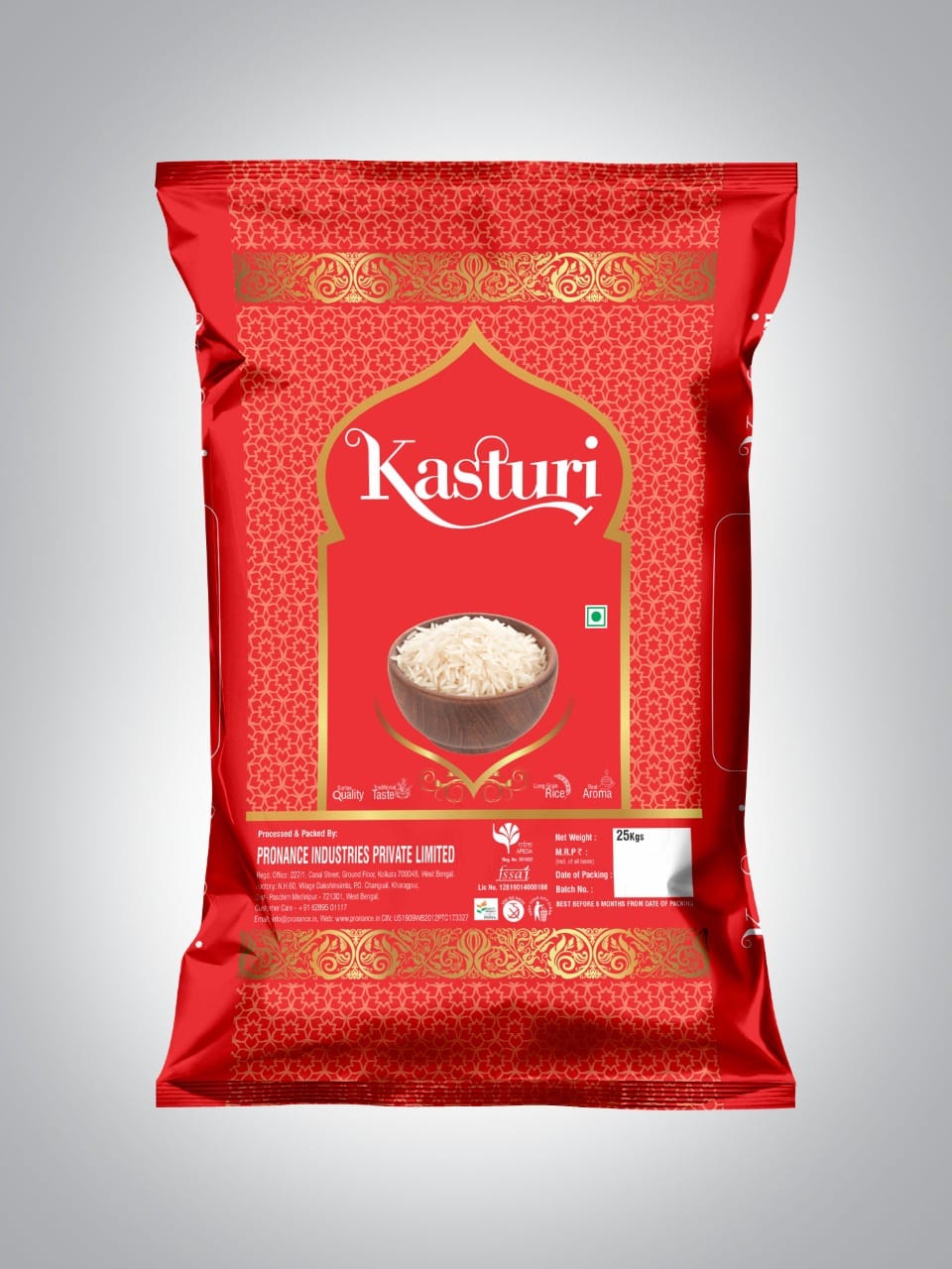 Kasturi raw rice bag